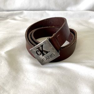 Vintage 90s CK Buckle Calvin Klein Belt